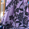 Elaborate Lavender Digital Printed Satin Silk Saree With Pulsating Blouse Piece
