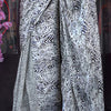 Engaging Grey Digital Printed Satin Silk Saree With Magnetic Blouse Piece