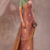 Felicitous Brown Two Tone Soft Banarasi Silk Saree With Evocative Blouse