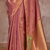 Felicitous Brown Two Tone Soft Banarasi Silk Saree With Evocative Blouse
