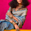 Ravishing Blue Soft Banarasi Tissue Silk Saree With Seraphic  Blouse Piece