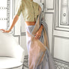 Luxuriant Grey Soft Silk Saree With Vivacious Blouse Piece