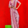 Innovative Pink Soft Banarasi Silk Saree With Gleaming Blouse Piece