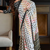 Resplendent White Digital Printed Satin Silk Saree With Profuse Blouse Piece