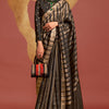 Eye-catching Black Soft Banarasi Silk Saree With Sizzling Blouse