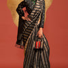 Eye-catching Black Soft Banarasi Silk Saree With Sizzling Blouse