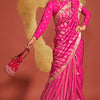 Energetic Dark Pink Soft Banarasi Silk Saree With Glowing Blouse