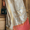 Chatoyant Beige Soft Banarasi Silk Saree With Ideal Blouse Piece