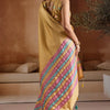 Energetic Yellow Soft Banarasi Bhagalpuri Silk Saree With Moiety Blouse Piece