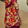 Charismatic Wine Digital Printed Satin Silk Saree With Radiant Blouse Piece