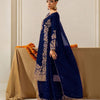 Heavy Embroidered Straight Kurta Palazzo Suit Set | Festive Party Wear | 6 Colors