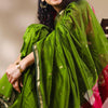 Opulent Green Cotton Silk Saree With Demanding Blouse Piece