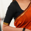 Luminous Orange Cotton Silk Saree With Scintillating Blouse Piece