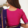 Ethereal Purple Cotton Silk Saree With Quixotic Blouse Piece