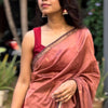 Comely Pink Cotton Silk Saree With Fancifull Blouse Piece