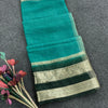 Dulcet Sea Green Organza Silk Saree With Ravishing Blouse Piece