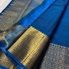 Precious Blue Soft Silk Saree With Phenomenal Blouse Piece