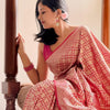 Admirable Dark Pink Soft Silk Saree With Evocative Blouse Piece