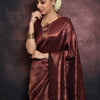 Beleaguer Maroon Soft Silk Saree With Traditional Blouse Piece