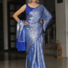 Hypnotic Royal Blue Soft Silk Saree With Exquisite Blouse Piece