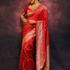 Classy Red Soft Silk Saree With Wonderful Blouse Piece