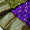 Supernal Purple Printed Dola Silk Saree With Luxuriant Blouse Piece