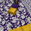 Captivating Royal Blue Digital Printed Dola Silk Saree With Appealing Blouse Piece