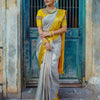 Jazzy Off White Soft Silk Saree With Adorning Blouse Piece