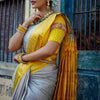 Jazzy Off White Soft Silk Saree With Adorning Blouse Piece
