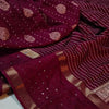Lassitude Dark Pink Digital Printed Dola Silk Saree With Gratifying Blouse Piece