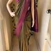 Ineffable Mehndi Soft Silk Saree With Ethereal Blouse Piece