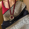 Unique Black Soft Silk Saree With Jazzy Blouse Piece