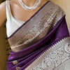 Flameboyant Purple Soft Silk Saree With Stunner Blouse Piece