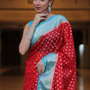 Extraordinary Red Soft Silk Saree With Desiring Blouse Piece