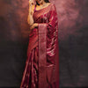 Alluring Wine Soft Silk Saree With Amazing Blouse Piece