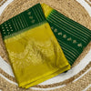 Amiable Dark Green Digital Printed Chiffon Saree With Vivacious Blouse Piece