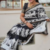 Wonderful Off White Digital Printed Soft Silk Saree With Opulent Blouse Piece