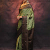 Precious Pista Soft Silk Saree With Smart Blouse Piece
