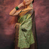 Precious Pista Soft Silk Saree With Smart Blouse Piece