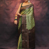 Precious Pista Soft Silk Saree With Smart Blouse Piece