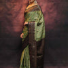 Precious Pista Soft Silk Saree With Smart Blouse Piece