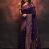 Radiant Purple Soft Silk Saree With Deserving Blouse Piece