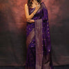 Radiant Purple Soft Silk Saree With Deserving Blouse Piece