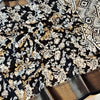 Charming Black Digital Printed Soft Silk Saree With Gorgeous Blouse Piece