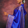 Elegant Royal Blue Soft Silk Saree With Surpassing Blouse Piece