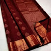 Piquant Wine Soft Silk Saree With Tantalizing Blouse Piece