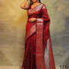 Twirling Maroon Soft Silk Saree With Surpassing Blouse Piece