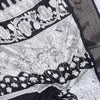 Ailurophile Black Digital Printed Dola Silk Saree With Demesne Blouse Piece