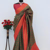 Ravishing Green Soft Banarasi Silk Saree With Blissful Blouse Piece