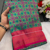 Ailurophile Rama Soft Banarasi Silk Saree With Dissemble Blouse Piece